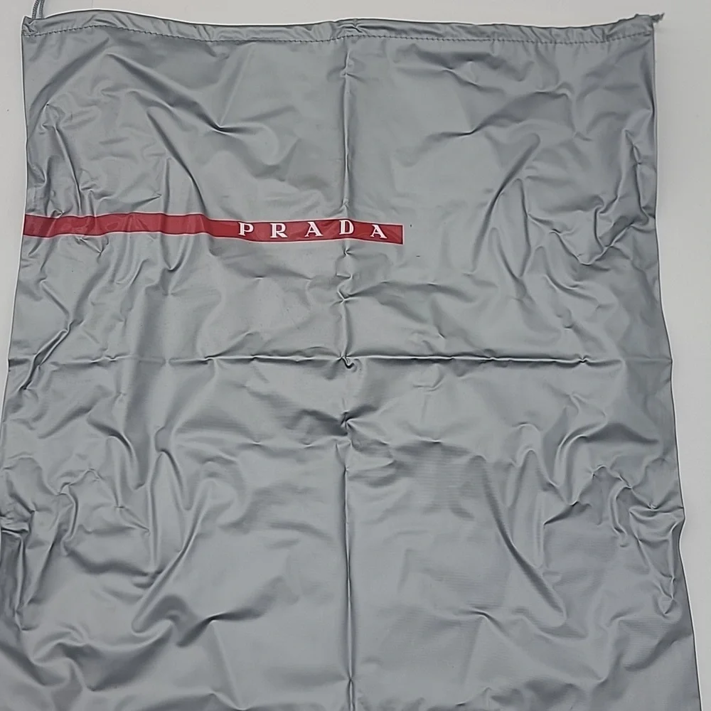 Large Genuine Prada Dust Travel Bag w/ Drawstring 17"x17" Brand New/Never Used! - Picture 2 of 4